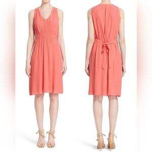 Kate Spade Coral Sleeveless Midi Dress